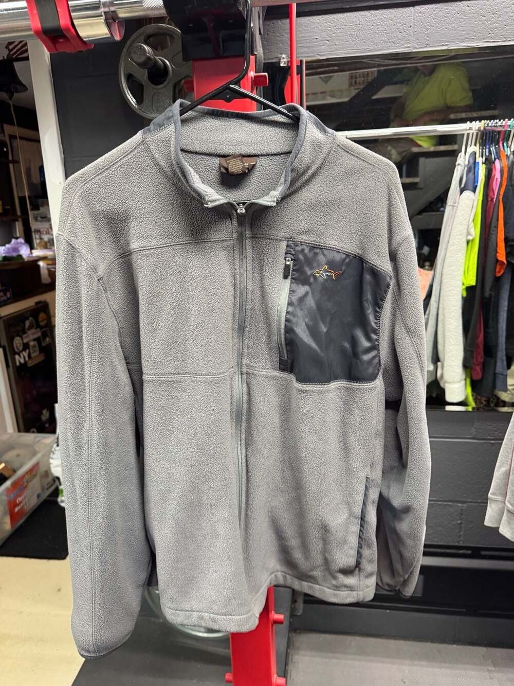 Greg Norman for Tasso Elba Men's Full Zip Fleece Jacket with Chest Pocket